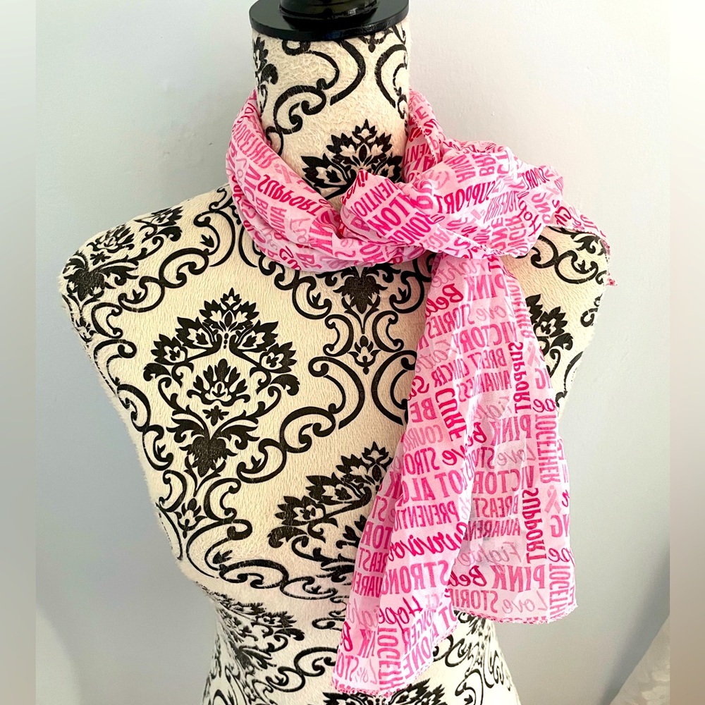 Breast Cancer Awareness Pink Scarf Brand New - make an offer for donation